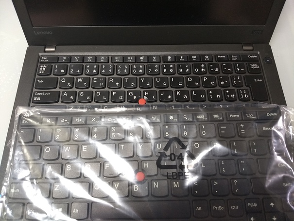 続・ラフなラボ – Thinkpad X270 のキーボードを自力で英語配列に交換
